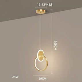 SE LED 20 BRIA GOLD PENDANT 15W 3CCT 3 YEARS WARRANTY