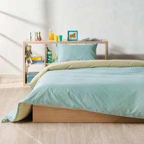 Παπλωματοθήκη Μονή (Σετ 165x245) 2 Όψεων Kentia Versus Zuccero 02 Green