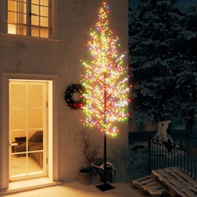vidaXL Χριστουγεννιάτικο Δέντρο Κερασιά 1200 LED Πολύχρωμο Φως 400 εκ.