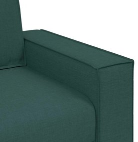 vidaXL 3-Θέσιος καναπές Σκούρο πράσινο 220 x 78 x 84 εκ. ύφασμα