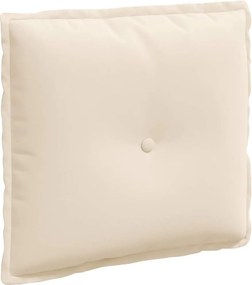 vidaXL Μαξιλάρι Πλάτης Μπεζ 50 x 45 εκ. Ύφασμα Μικροΐνας