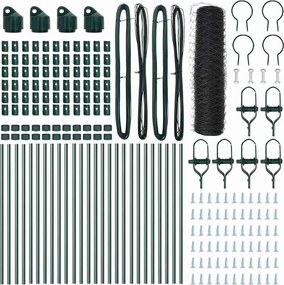 vidaXL Στύλος Περιφράξεων Γκρι 50 x 0,5 μ (50 χλστ πλέγμα)