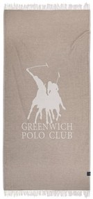 Πετσέτα Θαλάσσης - Παρεό 3904 85x170 Spaghi-Ivory Greenwich Polo Club Beach 85x170cm Μουσελίνα