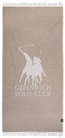 Πετσέτα Θαλάσσης - Παρεό 3904 85x170 Spaghi-Ivory Greenwich Polo Club Θαλάσσης 85x170cm Muslin