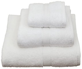 Πετσέτα Classic Λευκή Viopros Χεριών 30x50cm 100% Βαμβάκι