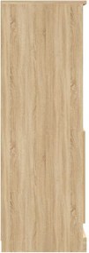 vidaXL Ντουλάπι Μαύρο 60 x 35,5 x 103,5 εκ. από Επεξεργασμένο Ξύλο