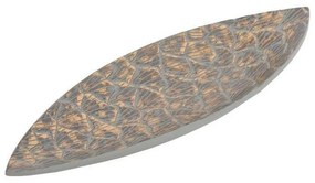 Διακοσμητική Πιατέλα Leaf 0038-121-017 49x16,5x4cm Veraman-Gold Polyresin