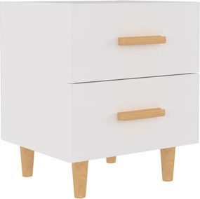 vidaXL Κομοδίνο Λευκό 40 x 35 x 47,5 εκ.