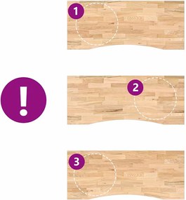 VidaXL Επιτραπέζια Επιφάνεια Ακατέργαστη Μασίφ Ξύλο Δρυς Ορθογώνια