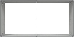 vidaXL Γλάστρα Ανθρακί 195 x 100 x 45 εκ Επικαλυμμένος Χάλυβας