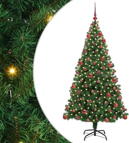 vidaXL Τεχνητό Χριστουγεννιάτικο Δέντρο με 300 LED Πράσινο 180 cm
