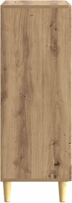 vidaXL Πλαϊνό γραφείο Artisan Δρυς 66 x 34,5 x 95 εκ.
