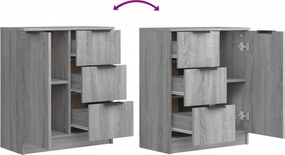 vidaXL Ντουλάπι Γκρι Sonoma 60 x 30 x 70 εκ. από Επεξεργασμένο Ξύλο