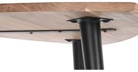 Τραπεζάκι Καφέ DKD Home Decor Μέταλλο ξύλο ακακίας 90 x 90 x 76 cm