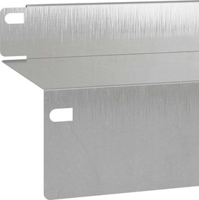 vidaXL Περίγραμμα γκαζόν 20 τμχ. 100 x 10 x 8 εκ Ατσάλι Ασημί