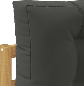 vidaXL Σειρά Καναπέ Εξωτερικού 6 pcs Άσπρο και Ανθρακί Πολυεστέρας