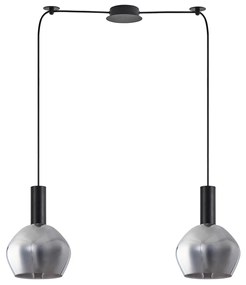 Φωτιστικό Οροφής Δίφωτο Homelighting 77-8493 Black/White