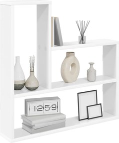 vidaXL Ράφι Τοίχου Λευκό 60 x 11 x 60 εκ. Επεξεργασμένο Ξύλο