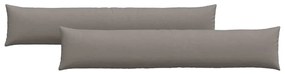 vidaXL Μαξιλάρι Καναπέ 2 pcs Taupe 200 x 40 εκ. ύφασμα