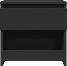 vidaXL Κομοδίνα 2 τεμ. Μαύρα 40 x 30 x 39 εκ. Επεξ. Ξύλο