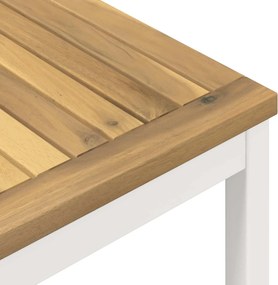 vidaXL Τραπεζάκι σαλονιού Λευκό 50 x 100,5 x 45 εκ.