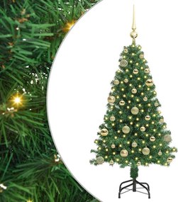 vidaXL Τεχνητό Χριστουγεννιάτικο Δέντρο με 150 LED Πράσινο 120 cm