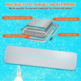 VEVOR 13FT Air Track Inflatable Training Tumbling Gymnastics Gym Mat with Pump