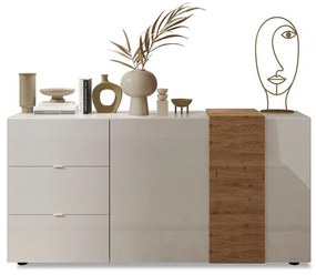 Sally Μπουφές Μαύρος 206x40x86