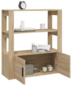 vidaXL Ντουλάπι Sonoma Δρυς 80x30x90 εκ. από Επεξεργασμένο Ξύλο