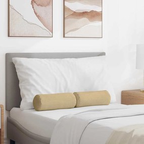 vidaXL Μαξιλάρια Στήριγμα 2 pcs Γκρι Πράσινο Ø 15 x 40 εκ