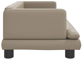vidaXL Καναπές Παιδικός Καπουτσίνο 80 x 45 x 30 εκ. από Συνθ. Δέρμα