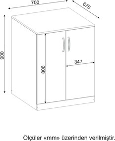 Έπιπλο Μπάνιου Λευκό CELE 70x67x90