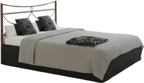 Κρεβάτι Pier-110x190-Καφέ Σφυρίλατο-Χωρίς ποδαρικό