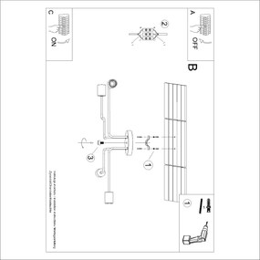 Φωτιστικό Οροφής TIMBO 4 λευκό/χάλυβας/ξύλο/4xmax 15W LED