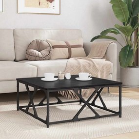 vidaXL Τραπεζάκι σαλονιού Μαύρη Οξυά 70 x 70 x 30 cm