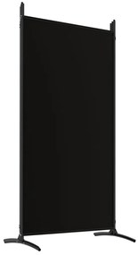 vidaXL Διαχωριστικό Δωματίου με 5 Πάνελ Μαύρο 433x180 εκ. από Ύφασμα