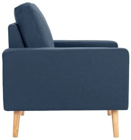 vidaXL Πολυθρόνα Μπλε Υφασμάτινη
