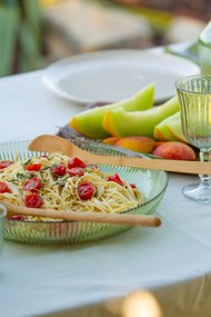 Glass Salad Bowl Set (2 Pieces) Splendid - Green Green