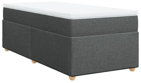 ΚΡΕΒΑΤΙ BOXSPRING ΜΕ ΣΤΡΩΜΑ ΣΚΟΥΡΟ ΓΚΡΙ 90X200 ΕΚ. ΥΦΑΣΜΑΤΙΝΟ 3285346