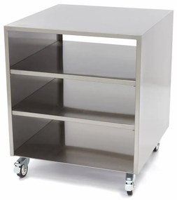 Stainless Steel Machine Table - 60 x 60cm - 120kg Load Capacity - on Wheels