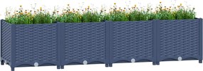 vidaXL Ζαρντινιέρα 160 x 40 x 38 εκ. από Πολυπροπυλένιο