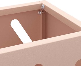 vidaXL Σχέδιο &amp; βάση αποθήκευσης Ροζ 28 x 12 x 41 εκ Ατσάλι