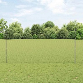 vidaXL Φράκτης με Στυλό Γκρι 150x2500 cm Ατσάλι