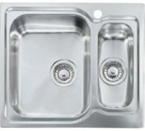 Sanitec Stainless Steel Sinks 11692 Ανοξείδωτος Νεροχύτης 60cm με ποδιά αριστερά
