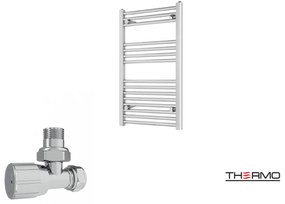 Thermo ALTO Θερμαινόμενη πετσετοκρεμάστρα από Mild Steel με υδραυλική λειτουργία, 80x50cm Chrome