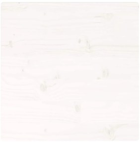vidaXL Επιφάνεια Τραπεζιού Τετράγωνη Λευκή 50x50x2,5 εκ. Μασίφ Πεύκο