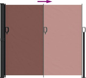 vidaXL Σκίαστρο Πλαϊνό Συρόμενο Καφέ 180 x 500 εκ.