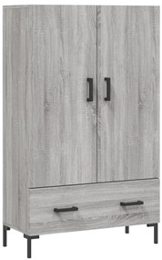 vidaXL Ντουλάπα Γκρι Sonoma 69,5 x 31 x 115 εκ. από Επεξεργασμένο Ξύλο