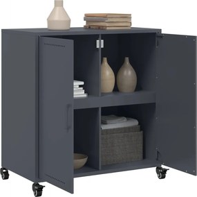 vidaXL Μπουφές Ανθρακί 68x39x72 εκ. από Ατσάλι