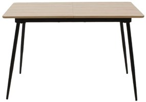 Τραπέζι Shazam pakoworld MDF επεκτεινόμενο χρώμα sonoma 120-160x80x76εκ - MDF - 096-000001